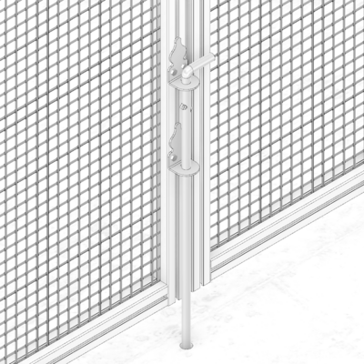 52-500-1 MODULAR SOLUTIONS DOOR PART 24" CANE BOLT W/ HARDWARE